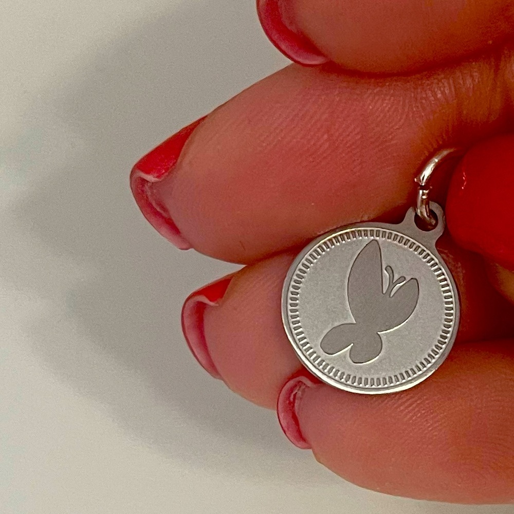 Stainless Steel butterfly charm